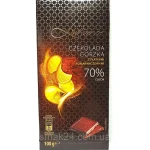 Шоколад чорний з апельсином 70% какао Luximo Premium Польща 100 г.