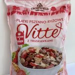 Пластівці рисові та пшеничні з полуницею Crownfield Vitte z truskawkami Польща 250 г