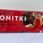Печиво в молочному шоколаді з карамеллю й арахісом Bonitki Karmelowe z orzeszkami 140 г Польща