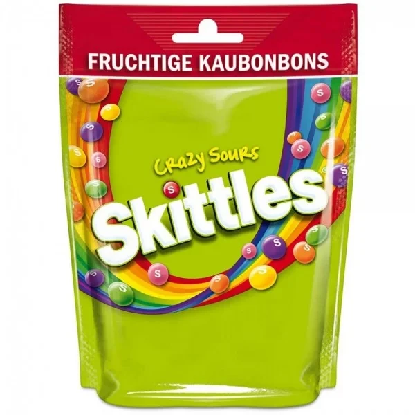 Драже фруктове кисле Skittles Crazy Sours 136 г Німеччина