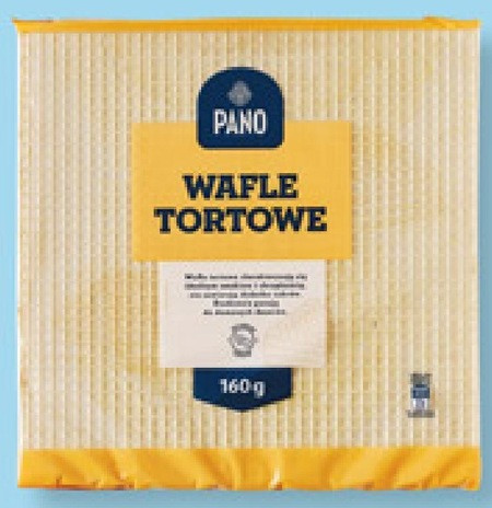 Вафлі для торта Pano Wafle Tortowe 160 г Польща