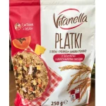 Мюслі Рисово-пшеничні з екзотичними фруктами Vitanella PΔatki z ry ⁇ u i pe÷nego ziarna pszenic Польща 250 г