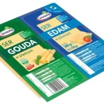 Сир у пластинках Gouda + Edam Mlekpol 500 г (2 х 250 г) Польща