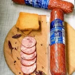 Колбаса зі свинини (Ветчинно-рублена) Краковська Kiełbasa Krakowska Wedlin, 260 г Польща