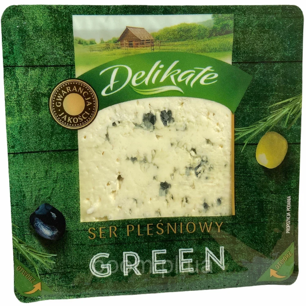 Сир із благородною цвіллю Delicate GREEN 100 г Польща