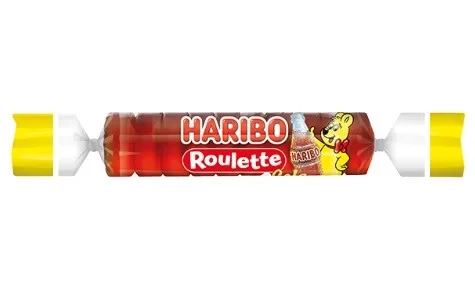 Желейні цукерки зі смаком КОЛА Haribo Roulette COLA Німеччина 25г