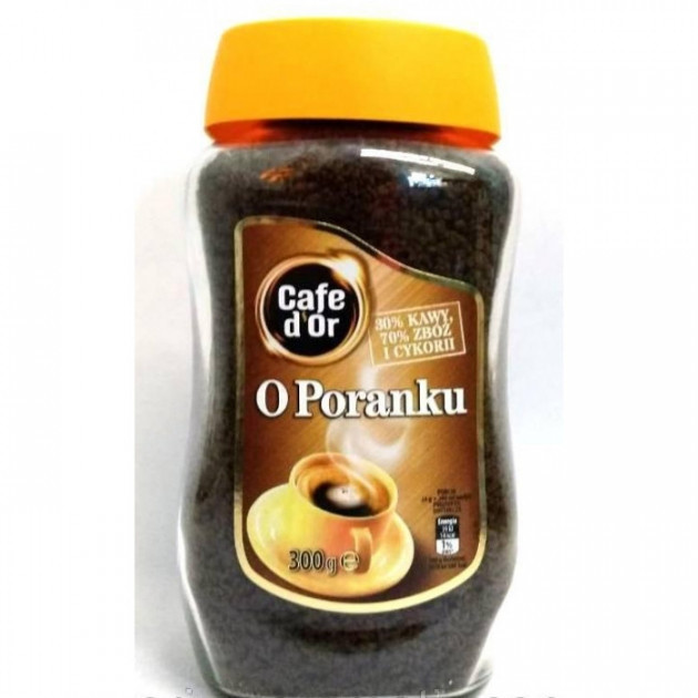 Кава розчинна м'яка та ніжна O Poranku Cafe d'or Польща 300г