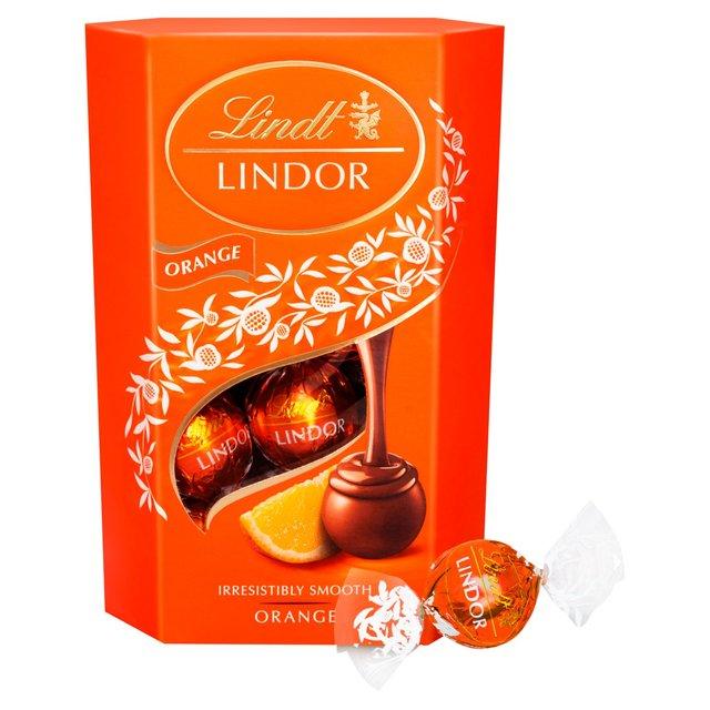Цукерки шоколадні з Апельсиновою начинкою Lindt Lindor ORANGE 500 г Швейцарія