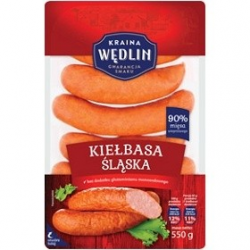 Ковбаса свиняча Kraina Wedlin Kielbasa Slaska — Сілезька, 550 г Польща