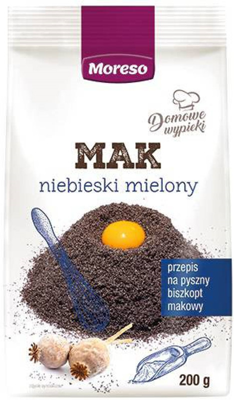 Мак блакитний мелений Moreso Mak niebieski mielony 200 г Польща