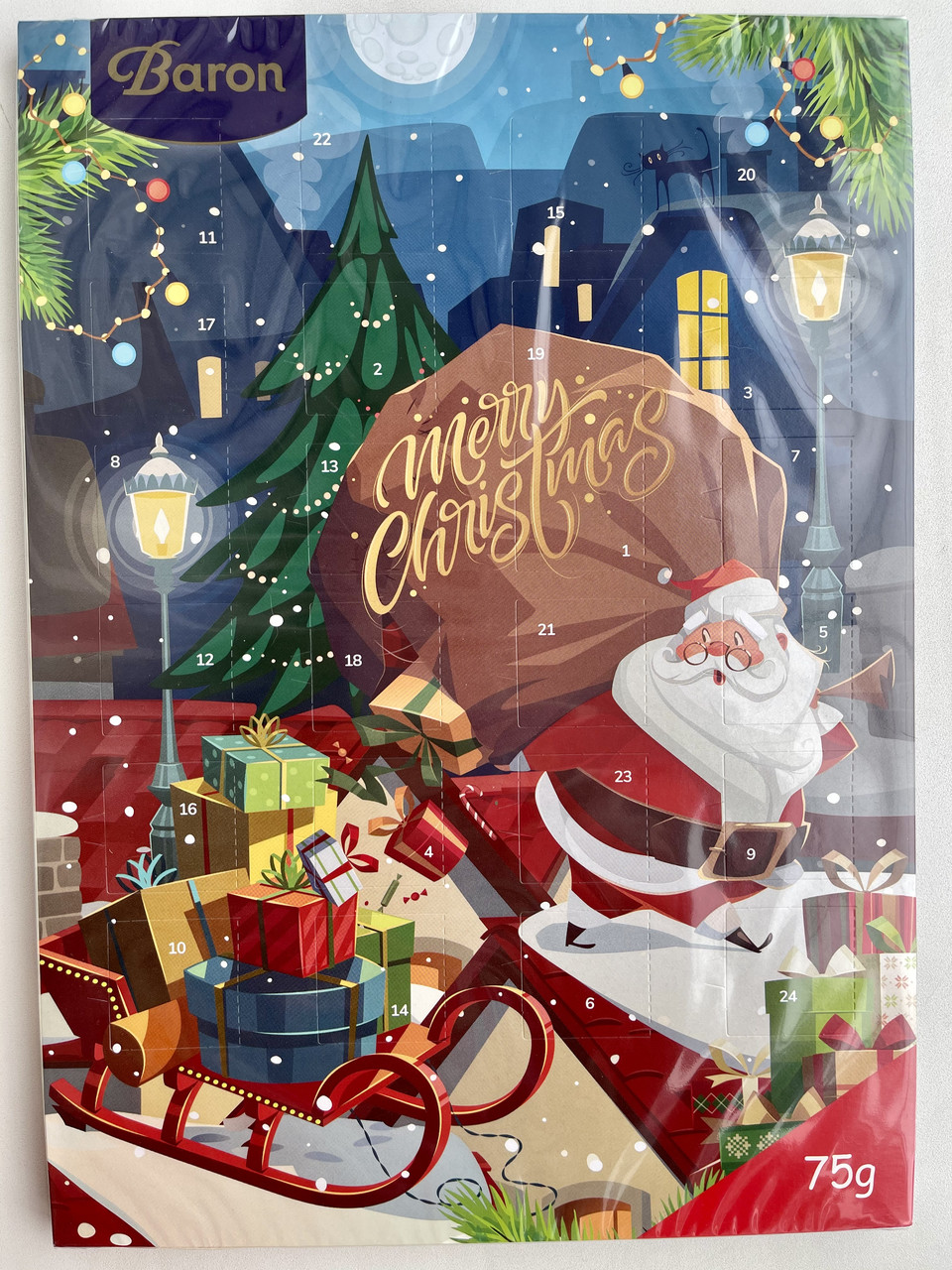 Шоколадний адвент-календар Baron Польща 75 г