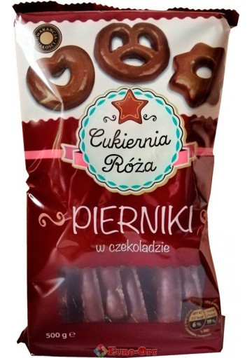 Пряник в темном темном Cukiernia Roza, PIERNIKI w Czekoladzie, 500 г