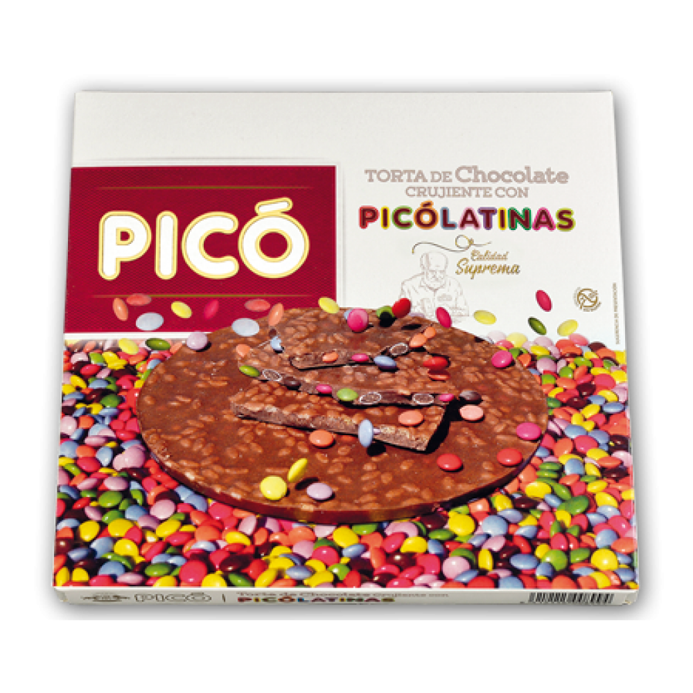 Торт (Туррон) шоколадні з ММДемсами БЕЗ ГЛЮТЕНУ PICO Torta de Chocolate CRUJIENTE CON POCOLATINAS 150г Іспанія