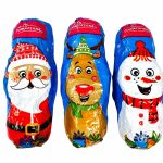 Шоколад молочний з карамельною начинкою Сніговик Figurka Goplana Польща 30г