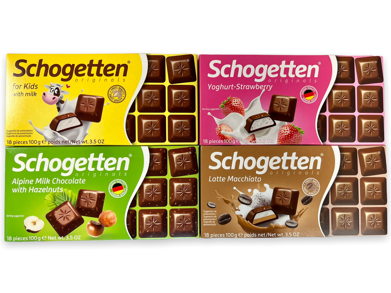 Шоколад Schogetten (Шогеттен) 4шт х100г Німеччина