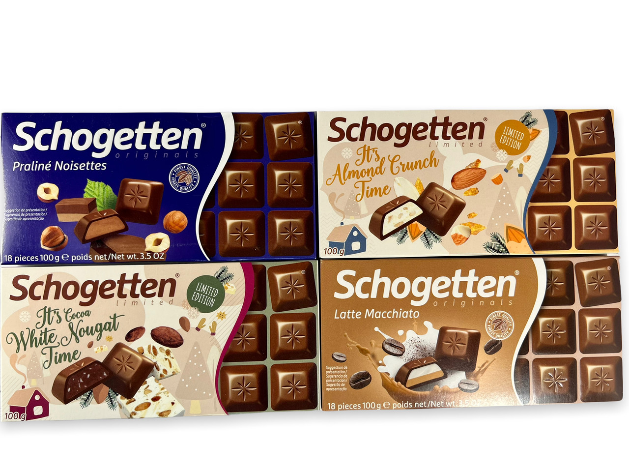 Шоколад Schogetten (Шогетний) 4 шт. х100г Німеччина