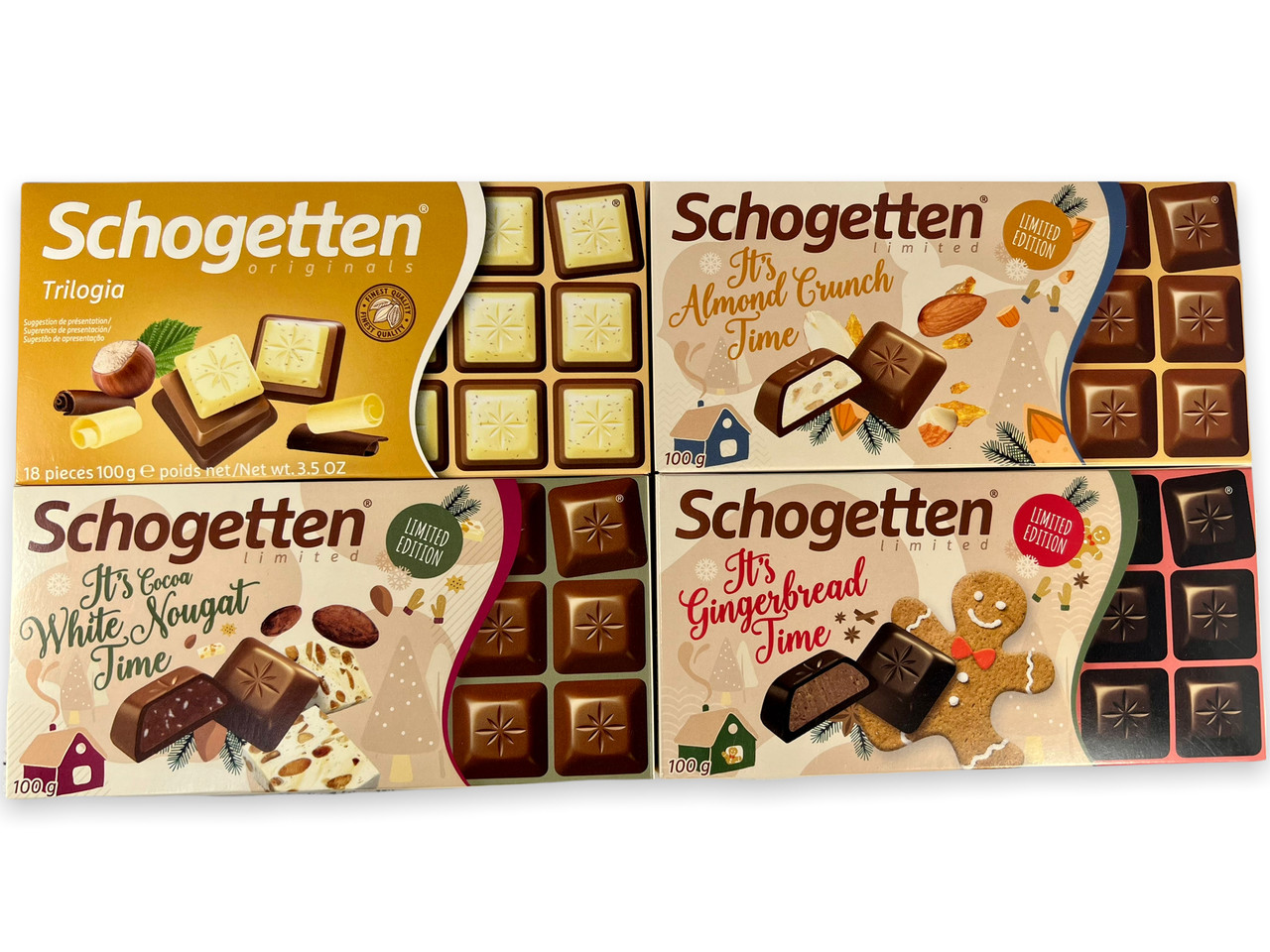 Шоколад Schogetten (Шогеттен) 4шт х100г Німеччина