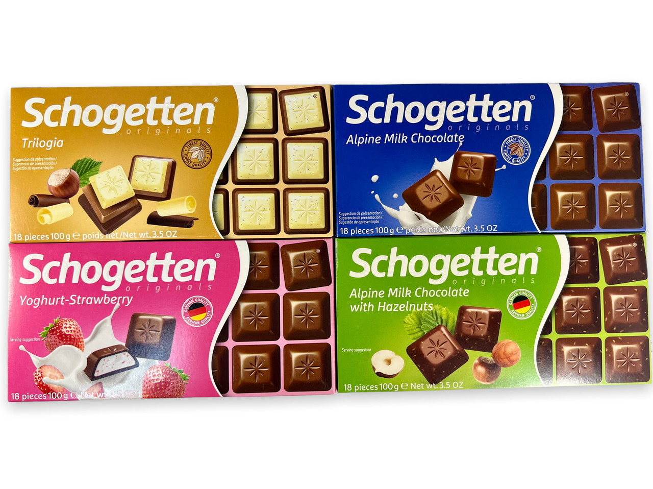 Шоколад Schogetten (Шогеттен) 4шт х100г Німеччина