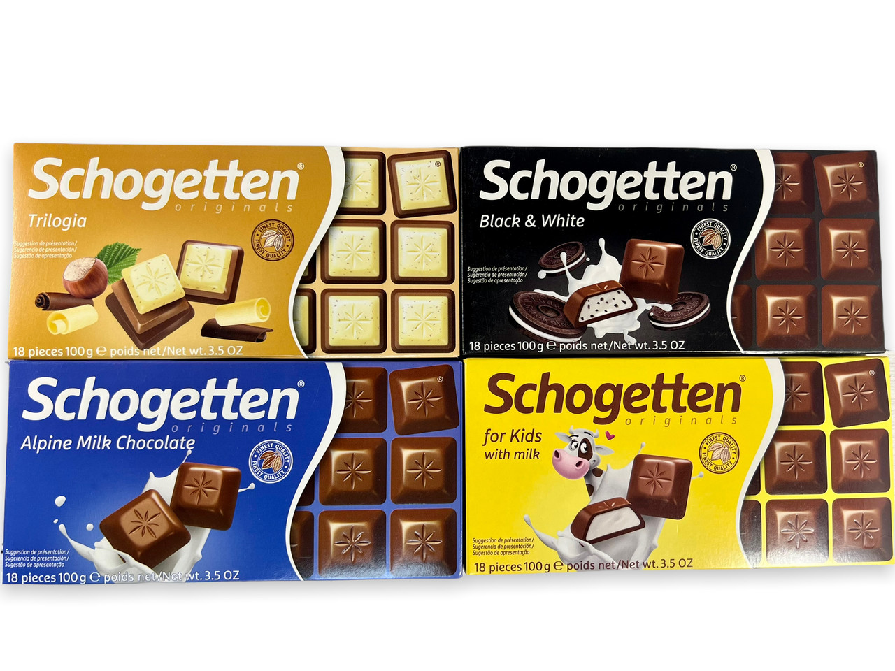 Шоколад Schogetten (Шогеттен) 4шт х100г Німеччина