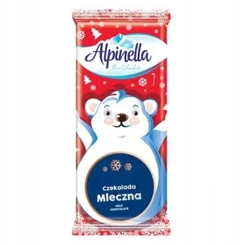 Шоколад молочний "Alpinella" Czekolada Mleczna ( Альпінелла), Польща, 90 г