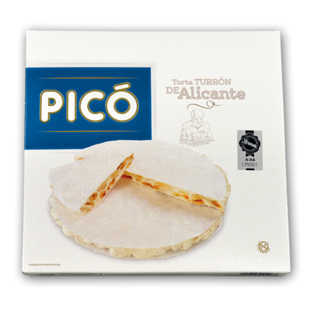 Білий торт (туррон) БЕЗ ГЛЮТЕНА PICO Torta Turron de Alicante Extra 150 г Іспанія