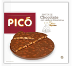 Шоколадний торт (туррон) БЕЗ ГЛЮТЕНУ з мигдалем Pico" Torta de Chocolate con Leche y Almendras 200г Іспанія