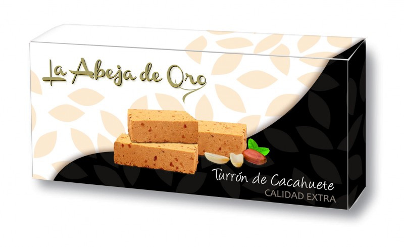 Туррон (Нуга) Арахісова м'яка La Abeja de Oro Turron Blando de Cacahuete 200 г Іспанія
