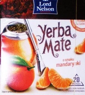 Чай зі смаком Мандарина Lord Nelson Yerba Mate o smaku Mandarynki 20пакет. Польща