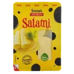Сир напівтвердий БЕЗ ЛАКТОЗИ, БЕЗ КОНСЕРВАНІВ Serenada Salami Ser Zolty 135 г Польща