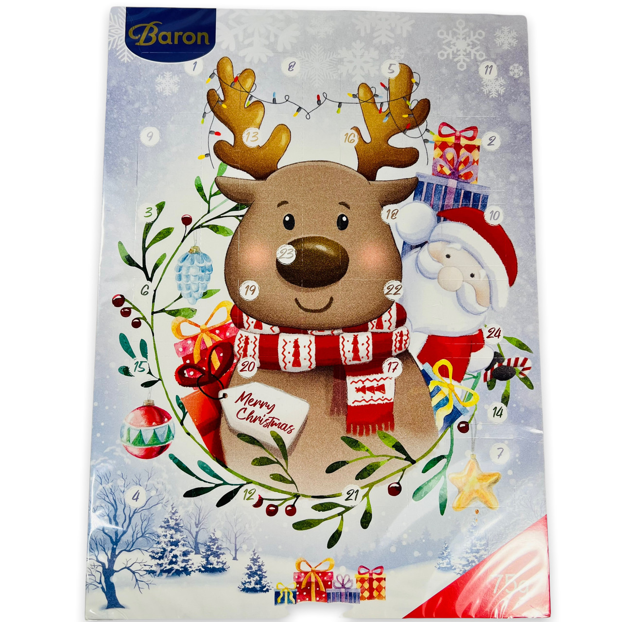Шоколадний адвент-календар Baron Польща 75 г