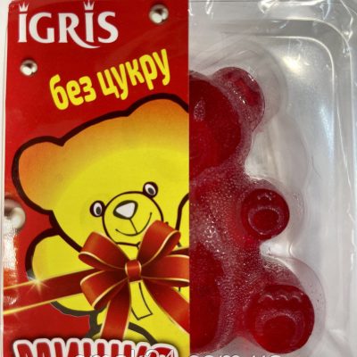 Мармелад БЕЗ САХАРА зі смаком Червоної смородини "Мішко" IGRIS 100 г