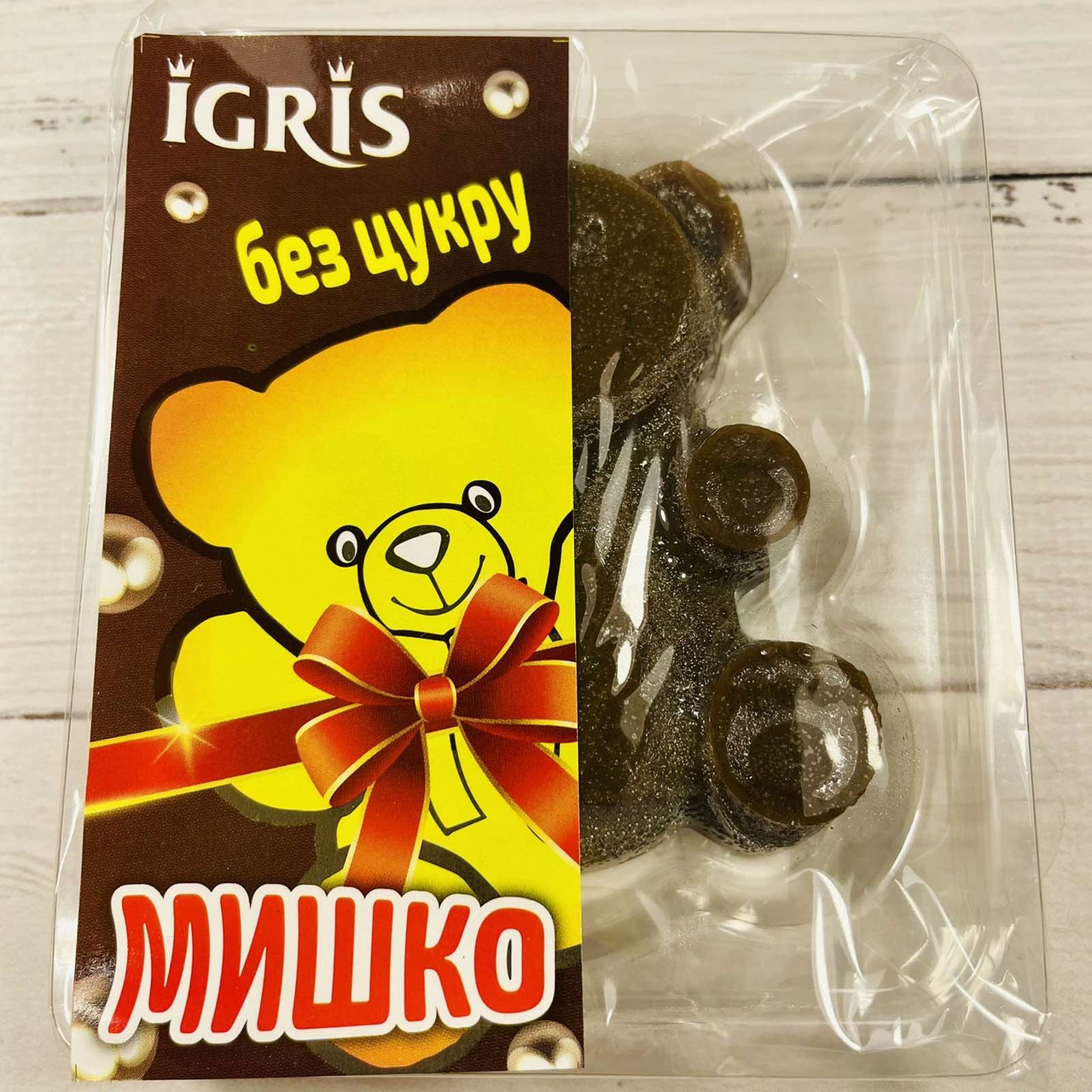 Мармелад БЕЗ ЦУКРУ зі смаком Шоколаду "Мишко" IGRIS 100г