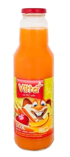 Сік Морква, Банан, Яблуко Bunio Marchew, Banan, Jablko 750 мл Польща