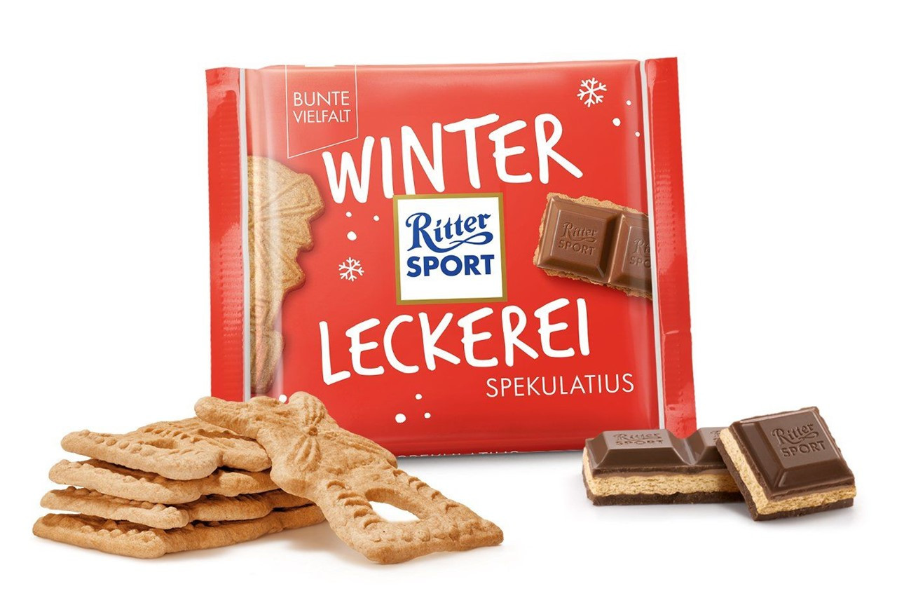 Шоколад Різдвяний пряник" Ritter Sport Spekulatius Німеччина 100г