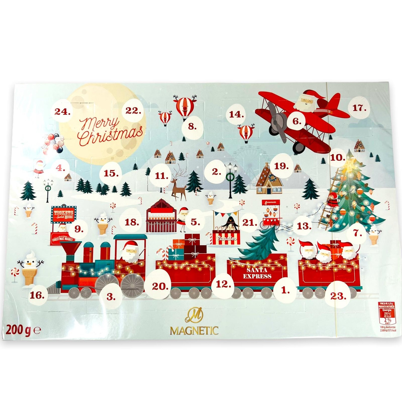 Шоколадний адвент-календар Magnetic Польща 200g