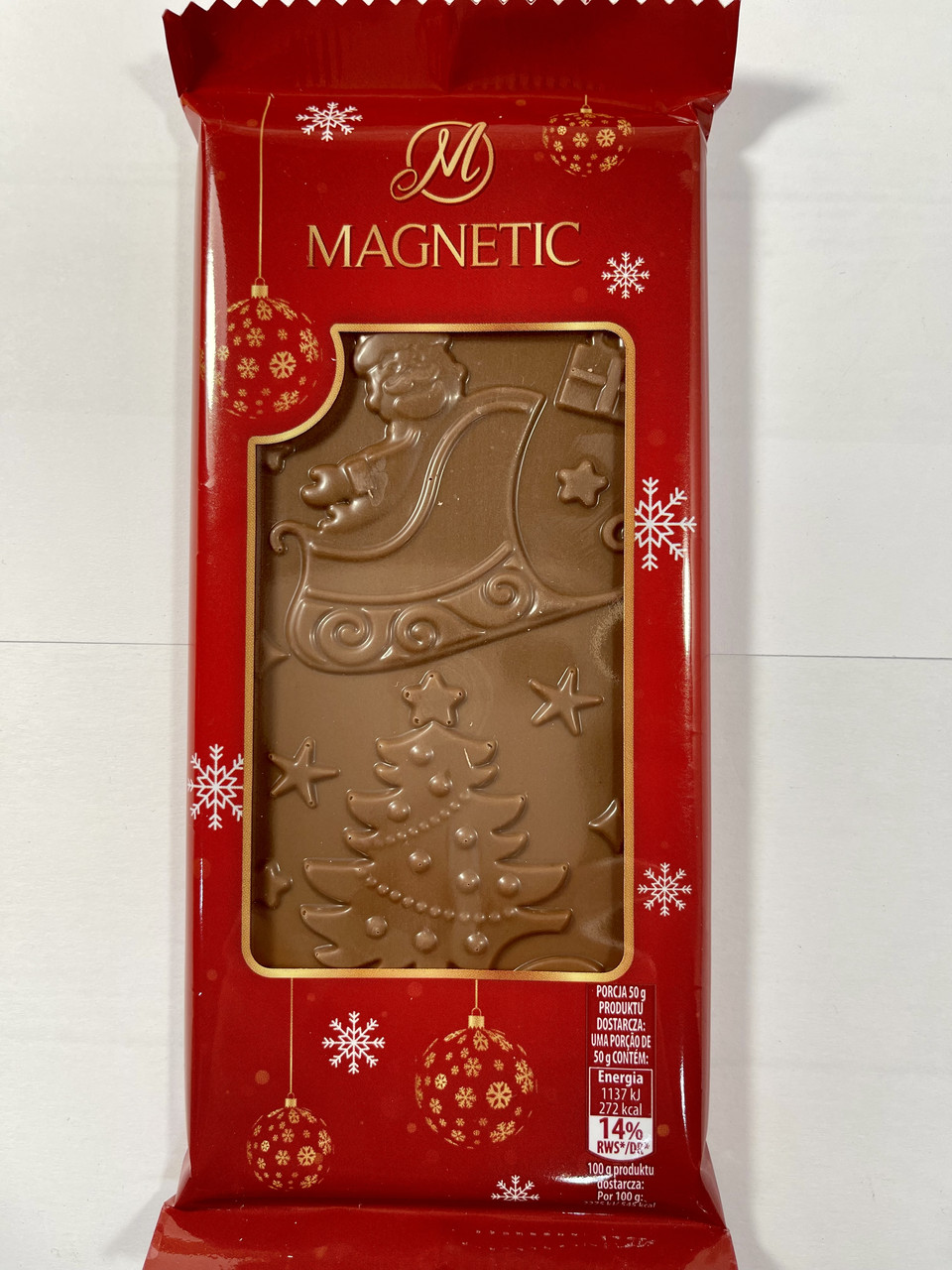 Шоколад молочний Magnetic Різдво Польща 100 г