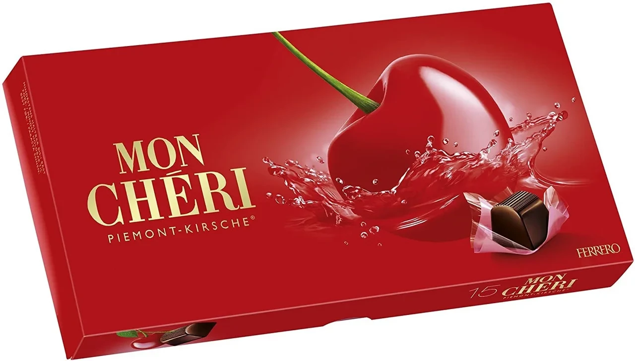 Цукерки Праліне Мон Чері Ferrero Mon Cheri Piemont-Kirsche 157 г Німеччина