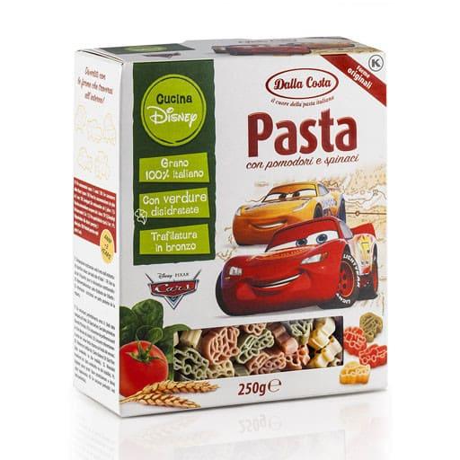 Макарони з томатом і шпинатом "Тачки" Dalla Costa Disney Cars Італія, 250г