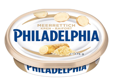 Вершковий сир із хроном Philadelphia Meerrettich 175 г Німеччина
