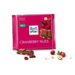 Шоколад молочний із журавлиною та горіхами Ritter Sport Cranberry Nuss 100 г Німеччина