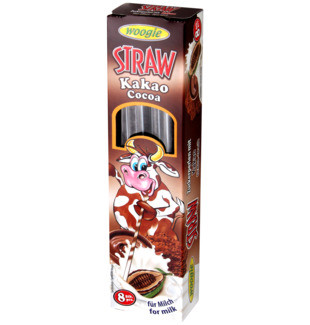 Трубочки для молока Шоколад Woogie Straws with Cocoa flavour (8 шт.x4г) 32 г Австрія
