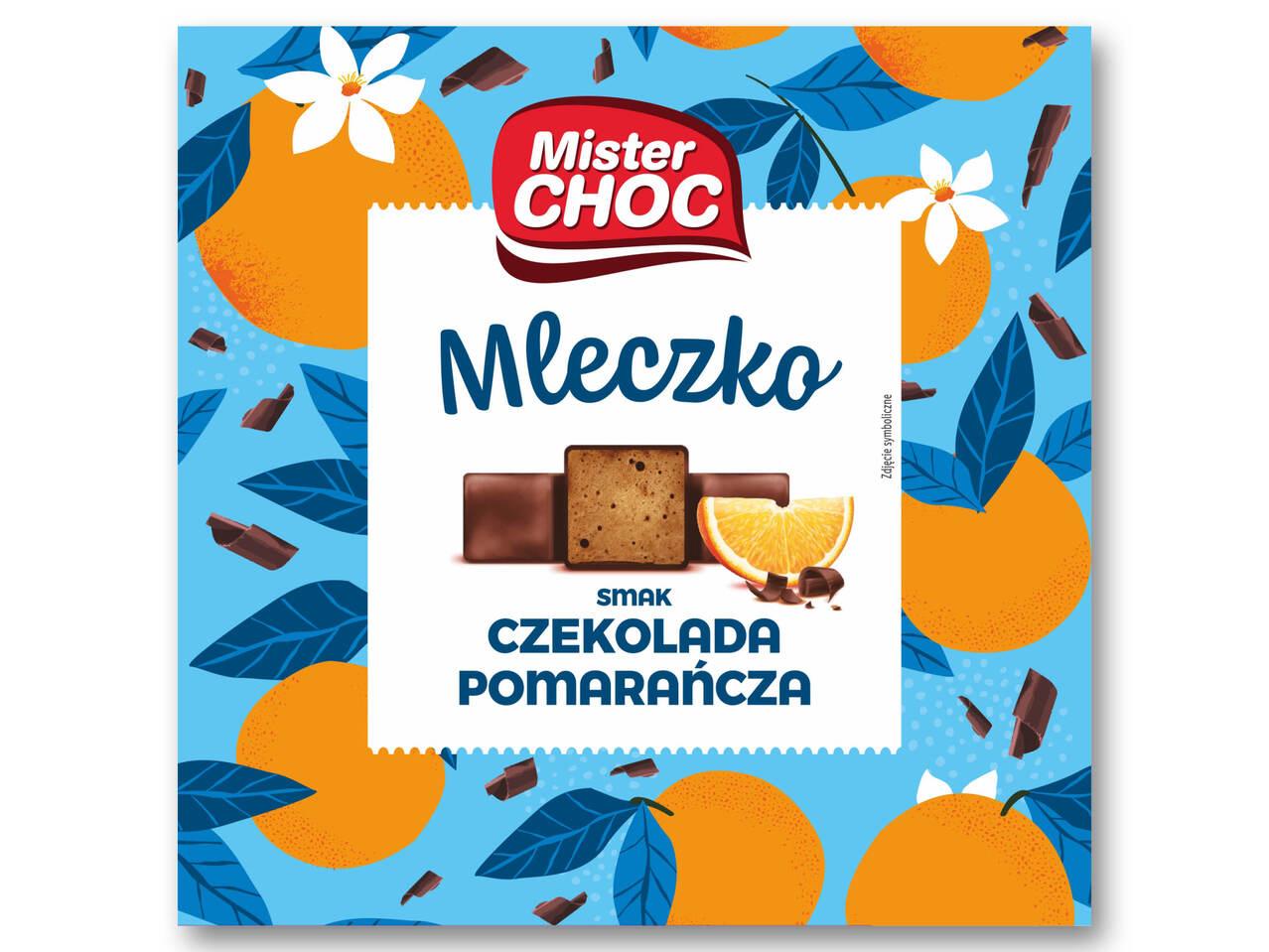 Цукерки Пташине молоко зі Шоколадно-Апельсиновим смаком MISTER CHOC Mleczko czekolada pomarancza 380г Німеччина