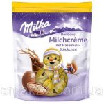 Шоколадні цукерки з кремом і лісовим горіхом Milka Bonbons Milchcreme 86 р Швейцарія
