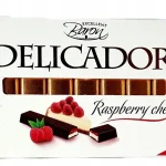 Шоколад молочний Delikador (Делікадор) малиновий чизкейк Baron Польща 200 г