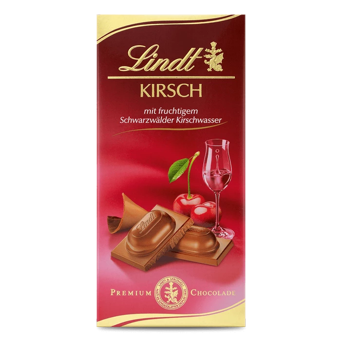 Шоколад молочний з Вишневим лікером Lindt Kirsch Liquor 100г Німеччина