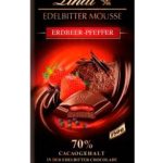 Шоколад Lindt Edelbitter Mousse Erdbeer Pfeffer 70% 150 г Німеччина