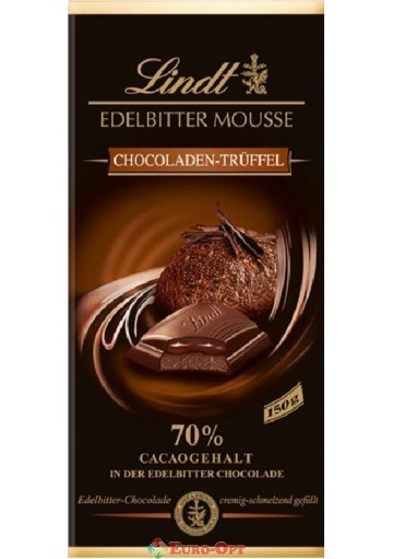 Шоколад Lindt Edelbitter Mousse Chocoladen Truffel 70% 150г Німеччина