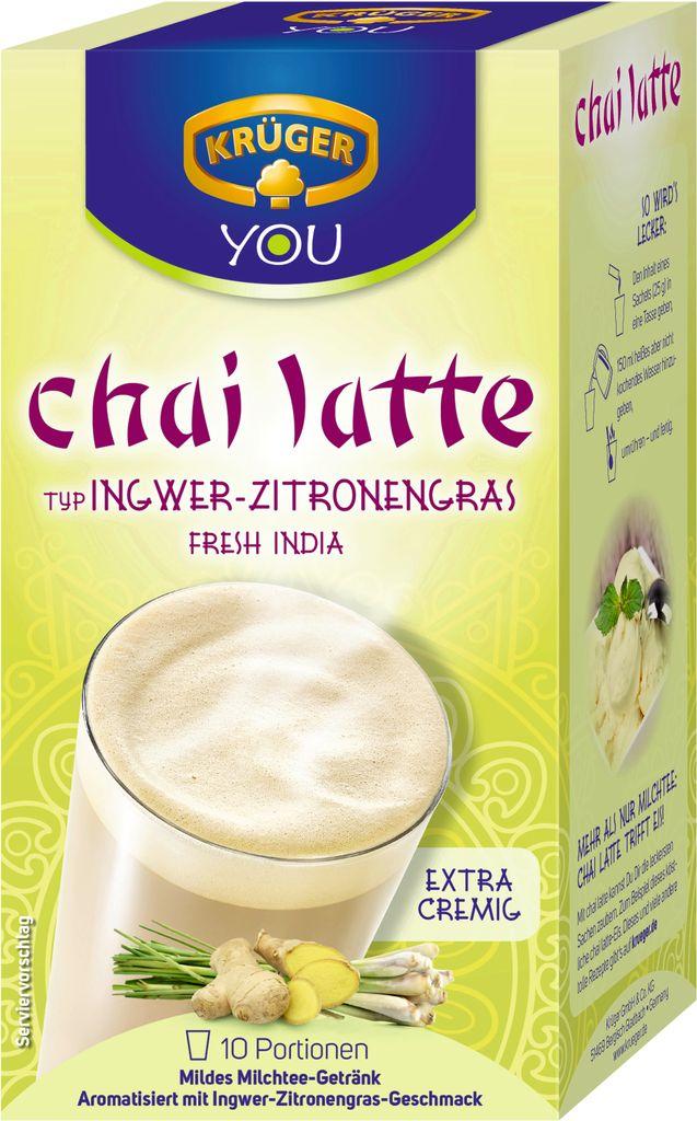 Молочний чай Kruger Chai Latte Ingwer Zitronen (10штх25г) 250г Німеччина