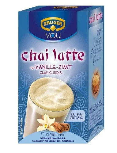 Молочний чай Kruger Chai Latte Latte Vanille (10 шт.25 г) 250 г Німеччина