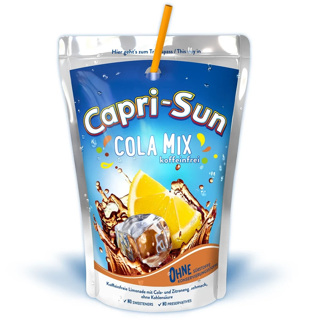 Сік зі смаком коли та лимонного соку Capri-Sun Cola Mix 200 мл Німеччина